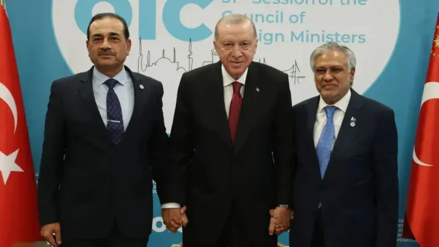 Cumhurbaşkanı Erdoğan, Pakistan Başbakan Yardımcısı Dar ile Kara Kuvvetleri Komutanı Münir'i kabul etti